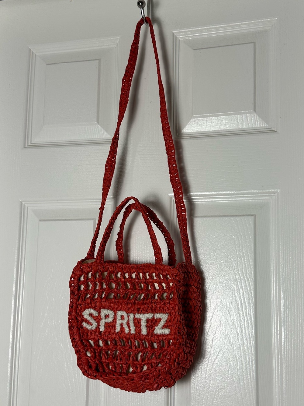Universal Thread Spritz Red Woven Shoulder Bag